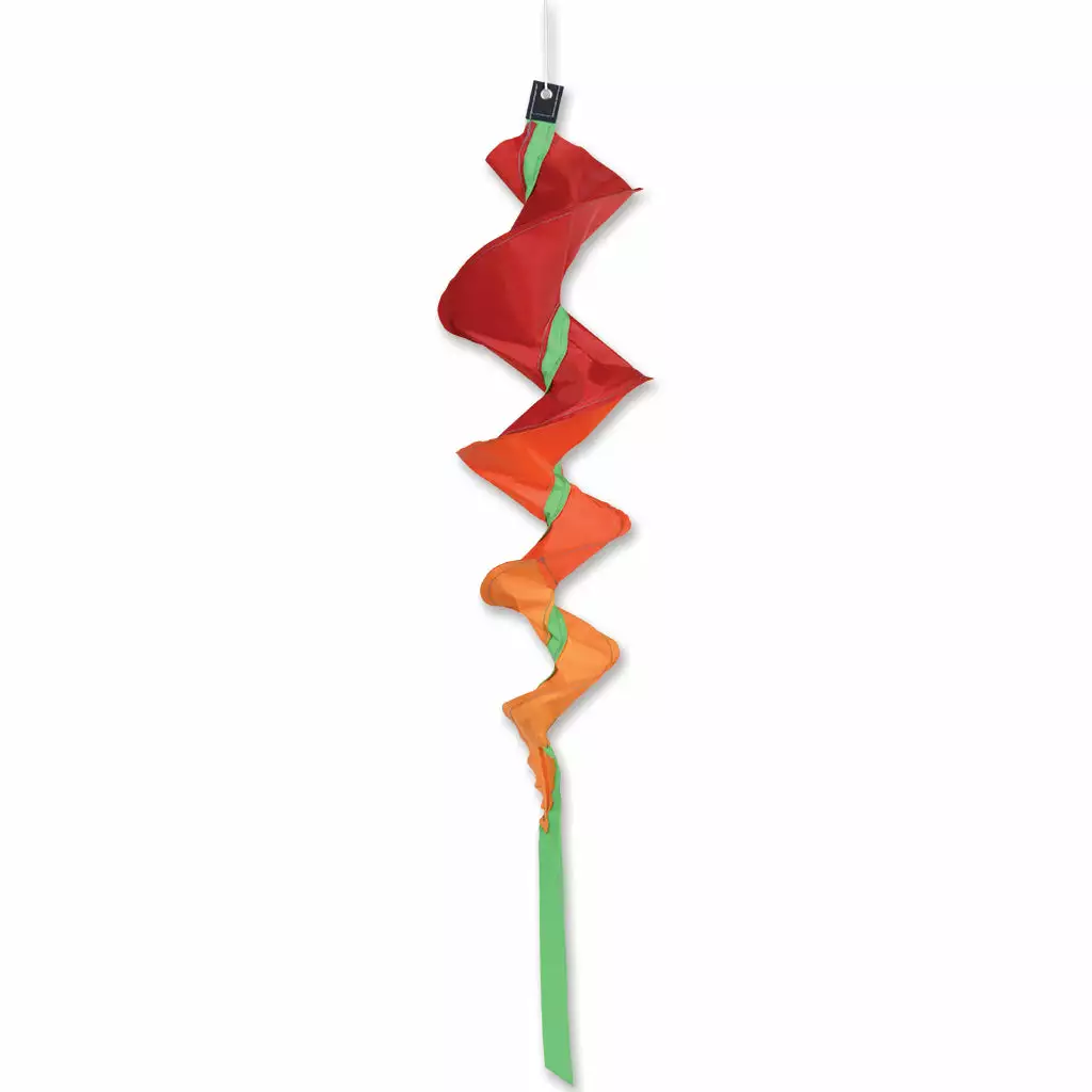 SoundWinds Small Fusilli Spinning Windsock - Orange 3 SoundWinds Small Fusilli Spinning Windsock - Orange
