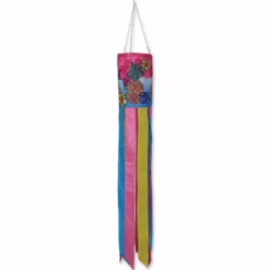 Accent Home & Garden Embroidered Applique Windsock - Welcome Pineapple Seasonal Windsocks