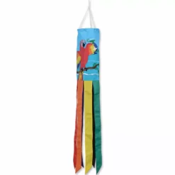 Accent Home & Garden Everyday Windsocks Embroidered Applique Windsock - Parrot And Cockatoo Party