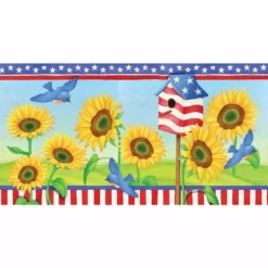 WindGarden 28 In. Windsock - Patriotic Sunflowers WindGarden