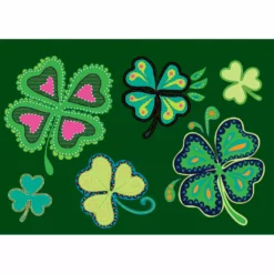 Accent Home & Garden Embroidered Applique Windsock - Shamrocks