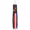 Accent Home & Garden Embroidered Applique Windsock - Freedom Fireworks Accent