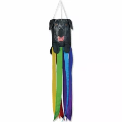 Accent Home & Garden Accent Mini Pet Windsock - Black Labrador Retriever