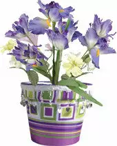 Accent Home & Garden - Sale Flower Pot Cover - Trendi Confetti Accent