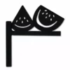 Accent Home & Garden Watermelon Flag Finial