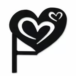 Accent Home & Garden Hearts Flag Finial