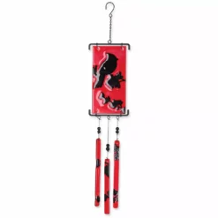WindGarden WindGarden Silhouette Glass Wind Chime - Cardinal