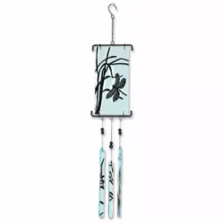 WindGarden Silhouette Glass Wind Chime - Dragonfly