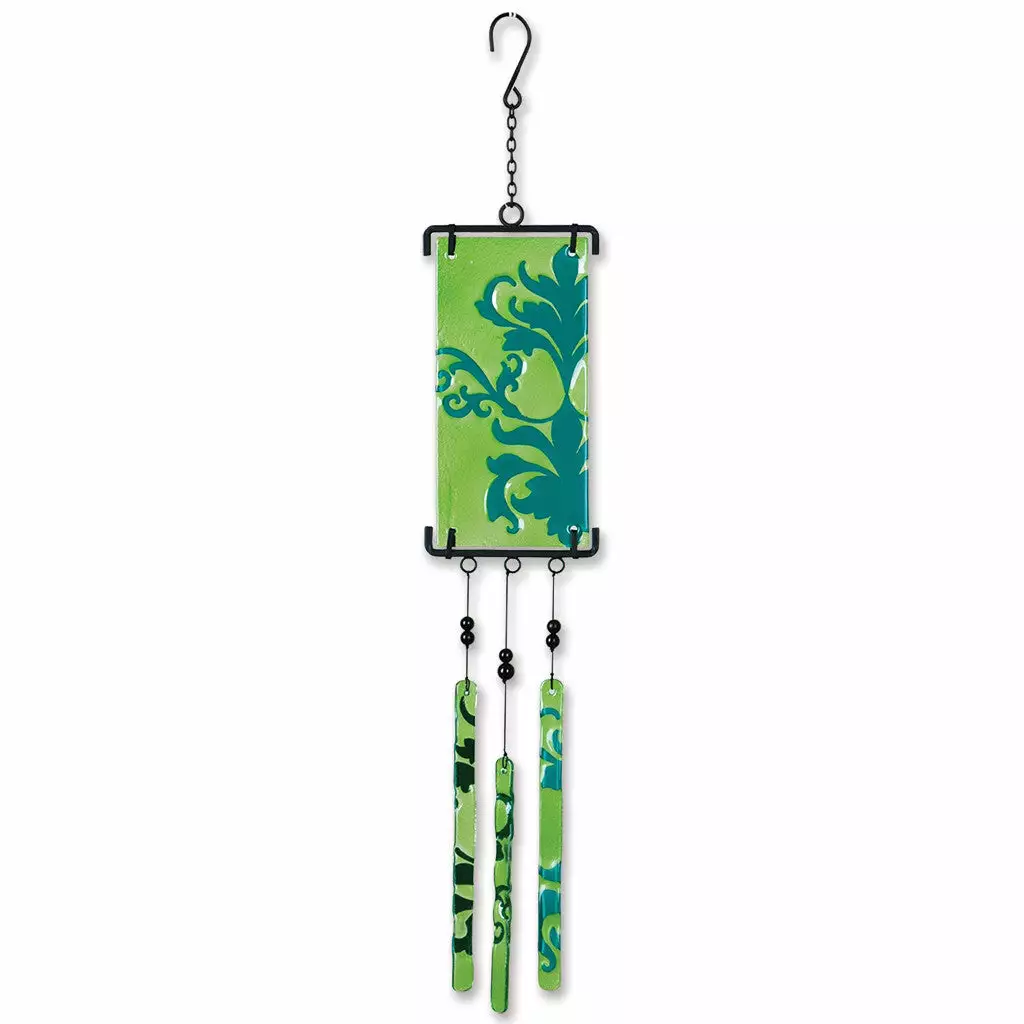 WindGarden WindGarden Silhouette Glass Wind Chime - Brocade 3 WindGarden WindGarden Silhouette Glass Wind Chime - Brocade