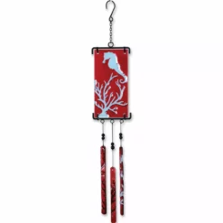 WindGarden Silhouette Glass Wind Chime - Coral WindGarden