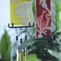 WindGarden Silhouette Glass Wind Chime - Coral WindGarden