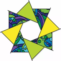 Premier Kites 20 In. F-Stop Spinner For Kites And Line - Warm Orbit