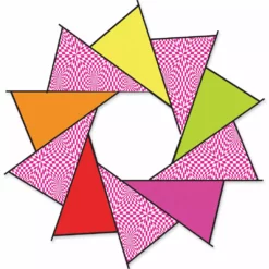 Collections Kites 40 In. F-Stop Spinner For Kites And Line - Hot Op-Art