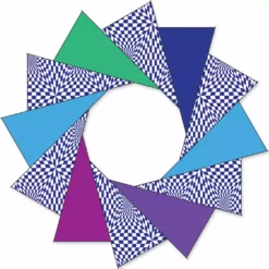 Collections Kites 80 In. F-Stop Spinner For Kites And Line - Cool Op-Art