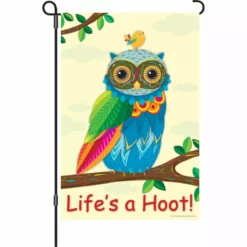 Accent Home & Garden 12 In. Flag - Life's A Hoot! Accent