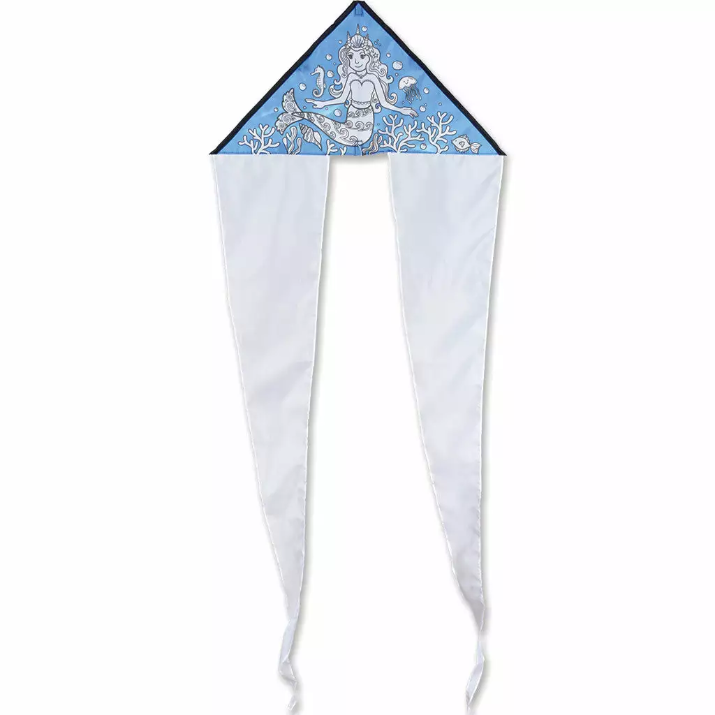 Kites Coloring Kite - Mermaid 3 Kites Coloring Kite - Mermaid