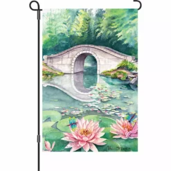 Accent Home & Garden Accent 12 In. Flag - Waterlily Garden