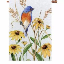 Accent Home & Garden Accent 28 In. Flag - Bluebird And Susies