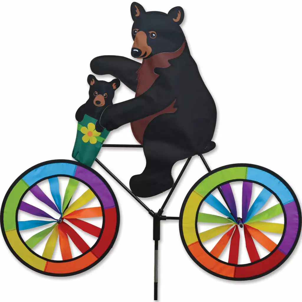 WindGarden WindGarden 30 In. Bike Spinner - Black Bear 3 WindGarden WindGarden 30 In. Bike Spinner - Black Bear