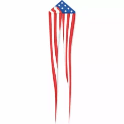 56 In. Delta Kite W/Tails - Patriotic (Bold Innovations)