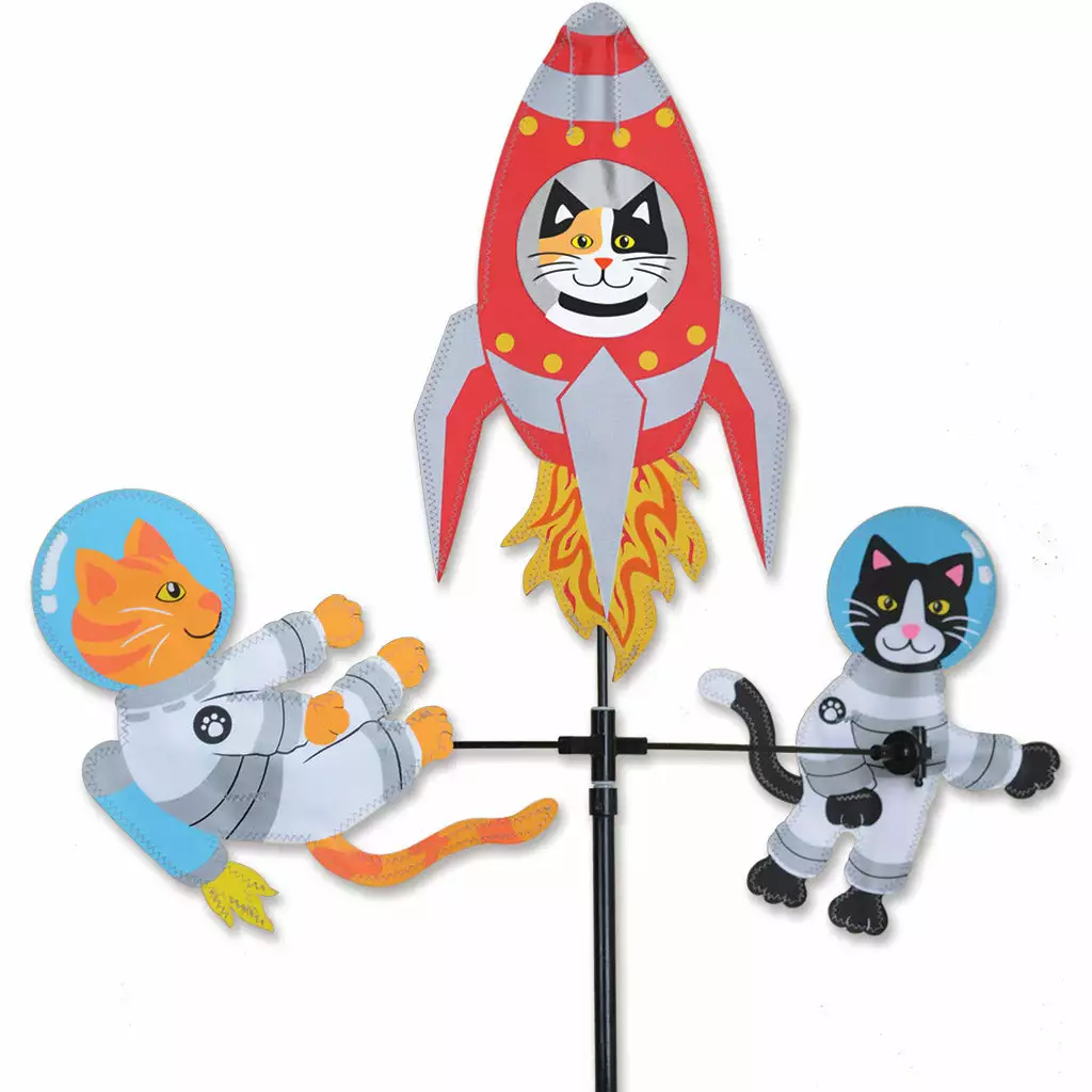 WindGarden WindGarden Single Carousel Spinner - Space Cats 3 WindGarden WindGarden Single Carousel Spinner - Space Cats