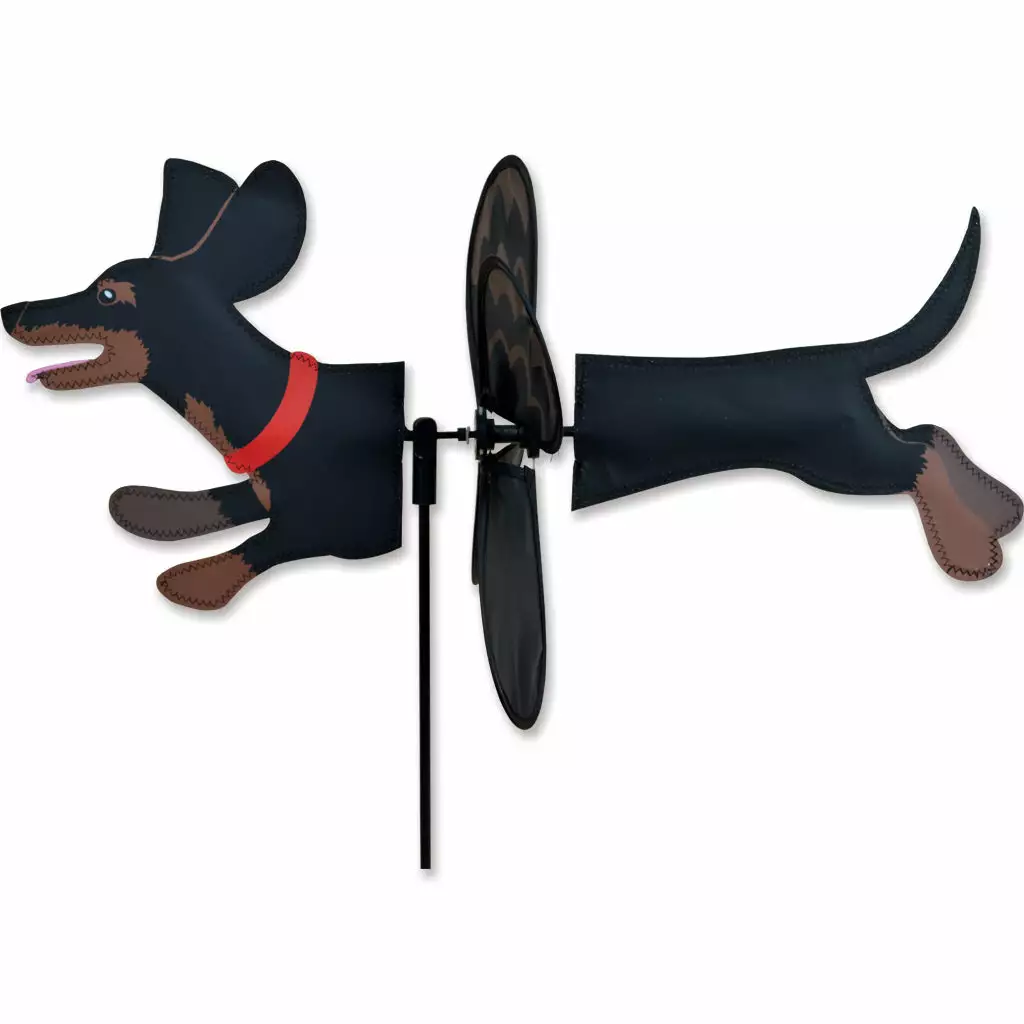 WindGarden Petite Spinner - Black Dachshund 3 WindGarden Petite Spinner - Black Dachshund