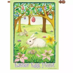 Accent Home & Garden Accent 28 In. Flag - Easter Egg Hunt