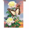 Accent Home & Garden 28 In. Flag - White Lady Swallowtail Accent